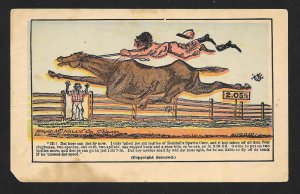 VICTORIAN TRADE CARD Kendall's Spavin Cure Black Man Horse