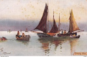 Fishing in the North Sea, Evening Slow, 1900-10s; TUCK #6283