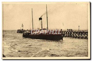 Old Postcard Deauville The arrival of the boat from Le Havre