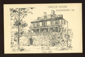 Alexandria, Virginia/VA Postcard, Carlyle House, Gen Braddock's Headquarters