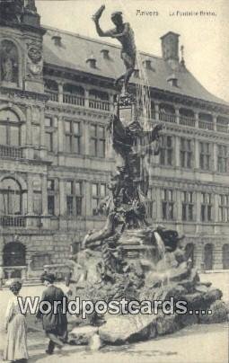 La Fontaine Brabo Anvers, Belgium Unused 