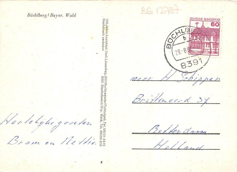 BG12787 buchlberg bayer wald  germany