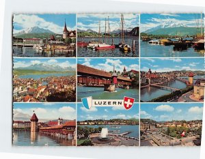 Postcard Landmarks in Lucerne Switzerland