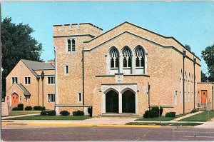 Postcard CHURCH SCENE Waukegan Illinois IL AI0032