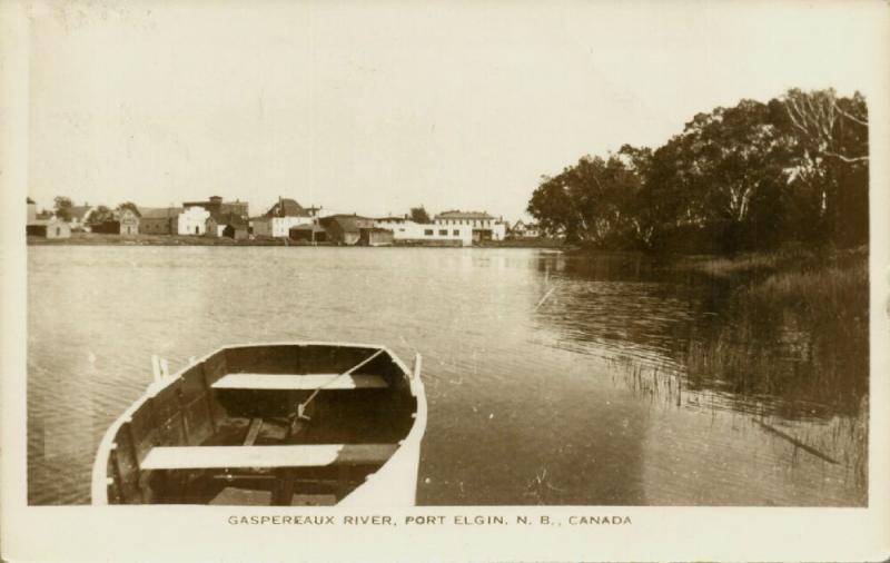 canada, PORT ELGIN, N.B., Gaspereaux River (1940s) RPPC