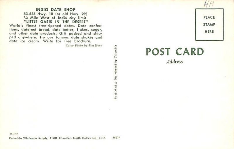 Indio Date Shop Indio California  