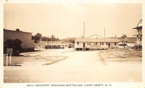 Infantry training Battalion real photo Camp Croft, South Carolina