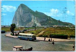 Postcard - Neutral Field and Gibraltar Rock - La Línea de la Concepción, Spain