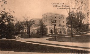 Vintage Postcard Courier Hall Williams College Bldg. Williamstown Massachusetts