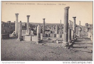 Tunisia Ruines Romaines de Timgad Maison aux Jardinieres