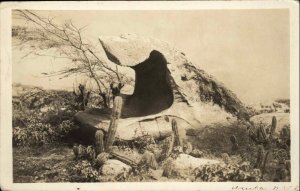 Aruba NWI Rock Formation & Cactus 1942 Curacao US Censorship Cover RPPC