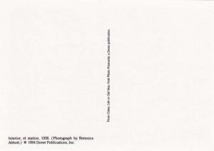 Interior Elevated RR Station - New York City - Dover Reprint