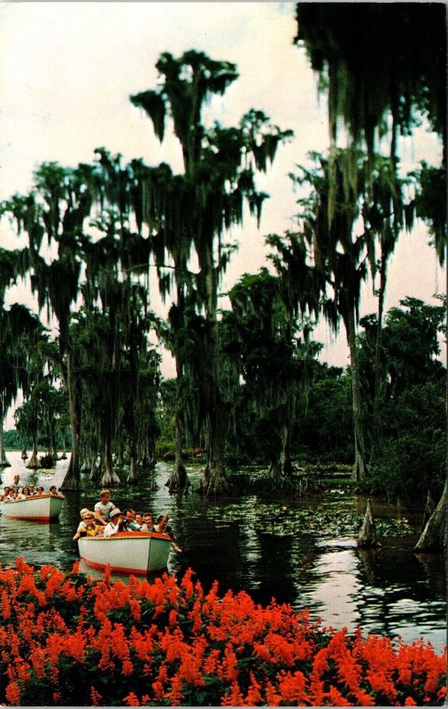 Sightseeings Boats Wonderland Florida Cypress Gardens Postcard VTG UNP Koppel 