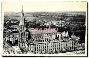 Postcard View Of The Modern Vendome Rochambeau Quarter and & # 39eglise of Tr...