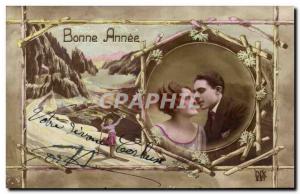 Fantasy - Holidays - Happy New Year - Happy Couple - Old Postcard