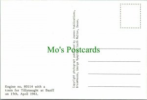 Railways Postcard- Engine No 80114 With a Train For Tillynaught, Banff RR11336