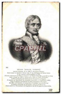 Postcard Old English Admiral Viscount Nelson Hotace