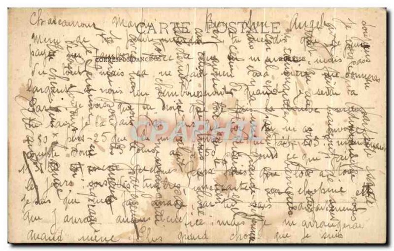 Postcard Chateauroux Old Church St Andre