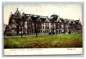 Vintage 1911 Postcard University of Chicago Educational Building Chicago IL