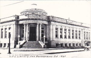 City Library San Bernardino California Real Photo