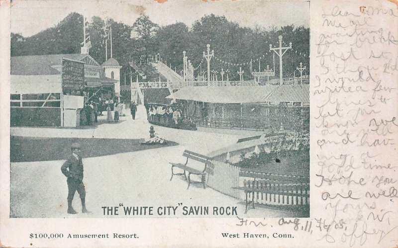 The White City, Amusement Resort, Savin Rock, West Haven, CT., 1905 postcard