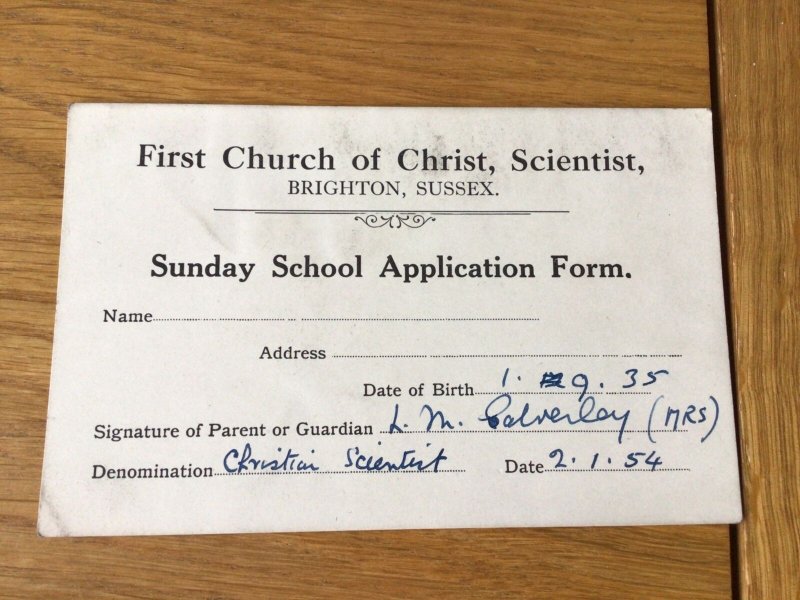 First Church of Christ Scientist Brighton Sussex stamps postcard Ref 56676 