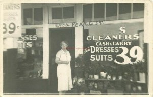 MT, Missoula, Montana, Cleaners, RPPC