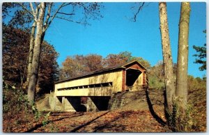 Postcard - Middle Road Covered Bridge, Ohio, USA