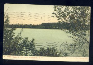 Monticello, New York/NY Postcard, Early View Of Sackett Lake, 1908!