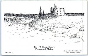 M-75160 Fort William Henry Pemaquid Maine USA
