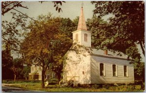 First Protest Church Jacksonville Oregon Tropical Feature Grounds Trees Postcard