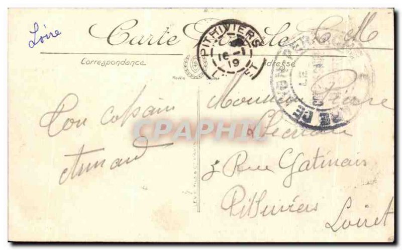 Postcard Old Saint Etienne General view