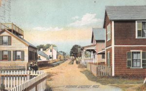 Siasconset Massachusetts Broadway Residences Vintage Postcard U744