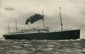 Steamship, R.M.S. Adriatic, White Star Line, RPPC