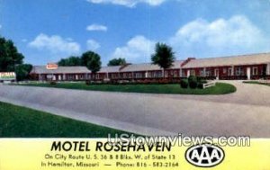 Motel Rosehaven in Hamilton, Missouri