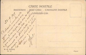 Antique Postcard SEPTEMBRO 1907 MM Vienne Beautiful Women ART NOUVEAU
