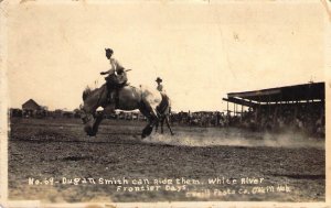 Real Photo,AZO c.'23,Rodeo Cowboy Smith, Broncs, White River, Neb. ,Old Postcard
