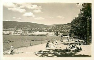 Canada, Penticton, B.C, RPPC, Bathing Beach