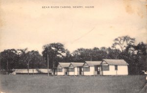 Newry Maine Bear River Cabins, Sepia Tone Photo Print Vintage Postcard U8187