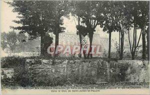 Old Postcard Remains of the Ramparts Paris at the time of Philippe Auguste