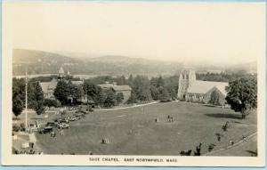 MA - East Northfield, Sage Chapel, Bird's Eye View    *RPPC