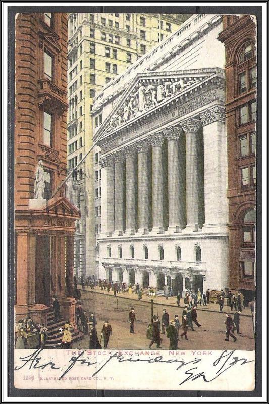 New York, New York Stock Exchange Undivided Back - [NY-235]