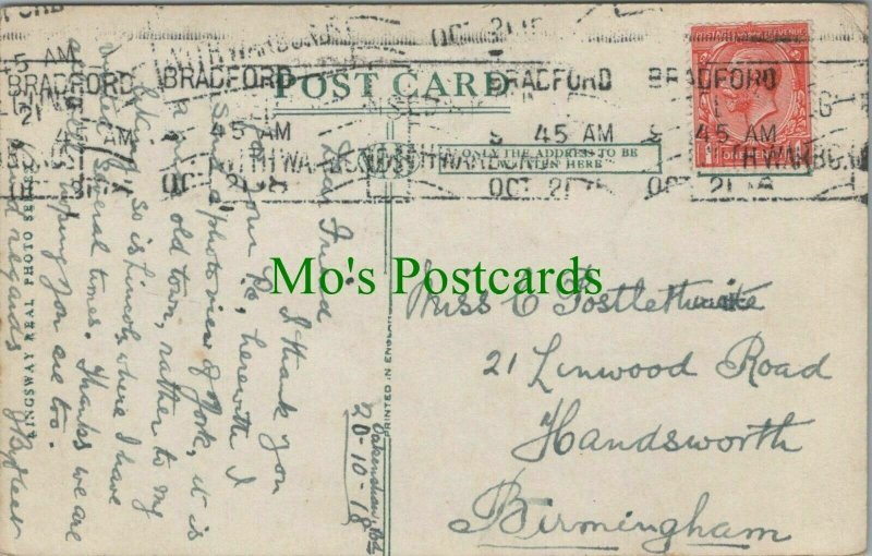 Genealogy Postcard -Postlethwaite-21 Linwood Road,Handsworth,Birmingham RF7514