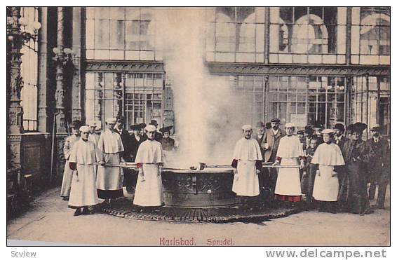 Interior, Sprudet, KARLSBAD, Czech Republic, 1900-1910s