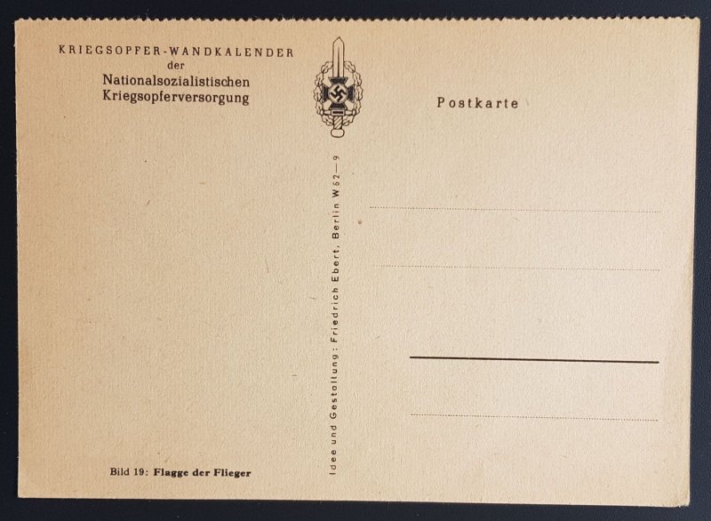 GERMANY THIRD 3rd REICH ORIGINAL PROPAGANDA WEHRMACHT FLAGS LUFTWAFFE