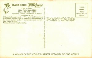 Idaho Falls Idaho 1960s Postcard Idaho Falls Travelodge Motel