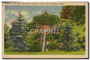 Postcard Entrance to Old Barney & # 39s Mausoleum Forest Park rental Springfi...