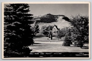 RPPC Hill Park And Mount Helena MT Montana Real Photo c1940s Postcard V24