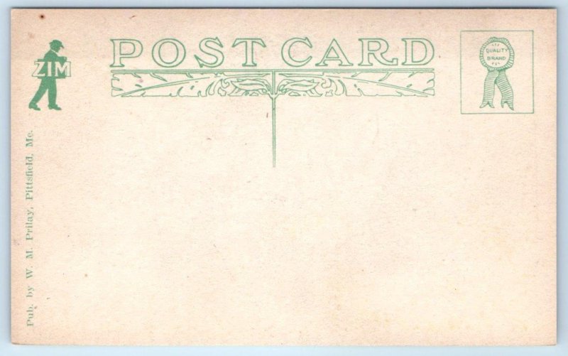 AUGUSTA, ME Maine ~ CITY HALL ~ c1910s Kennebec County Postcard