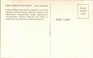 Oral Roberts University Tulsa Oklahoma Learning Resource Vintage Postcard USA  